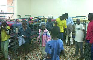 Children at the orphanage now with a safe place to sleep and clean clothes to wear.